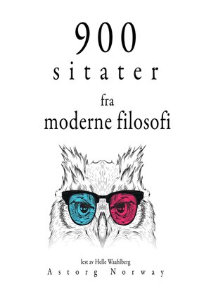 cover image of 900 sitater fra moderne filosofi